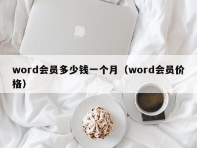 武汉word会员多少钱一个月（word会员价格）