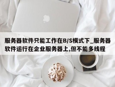 武汉服务器软件只能工作在B/S模式下_服务器软件运行在企业服务器上,但不能多线程 