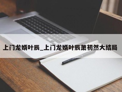 武汉上门龙婿叶辰_上门龙婿叶辰萧初然大结局 